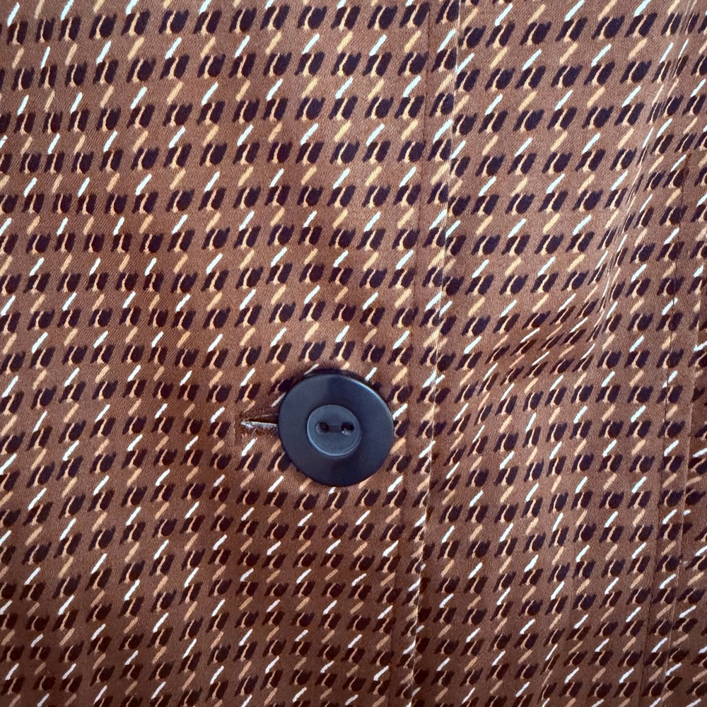 Worthington Brown Houndstooth Jacket. Size 8 - Picture 3 of 8